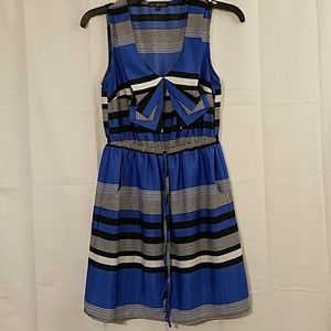 Blue and White dress